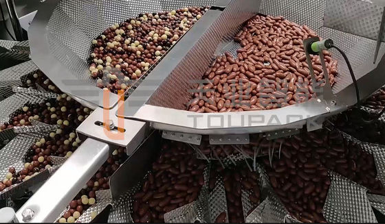 130WPM Chocolate Scale Multihead Weigher Dengan Layar Sentuh 10 Inci