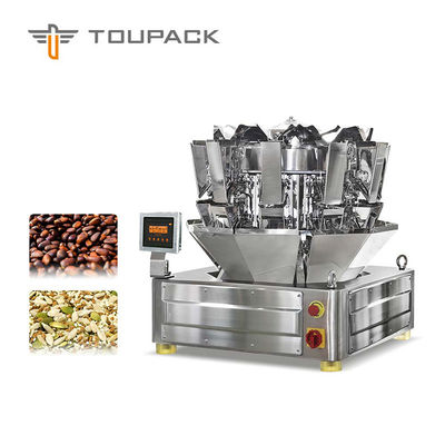 65 WPM Multihead Weigher Packing Machine 10 '' Layar Sentuh Berwarna