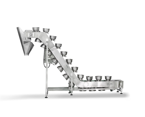 3L Bowl Type Dosing Bucket Elevator Conveyor SS304 Food Lifting Dapat Disesuaikan