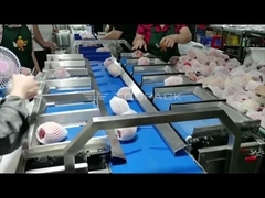 TOUPACK Apple Timbang 12 Kepala Timbangan Kombinasi Dengan Cartoning Line Dan Mesin Pengemas Bantal