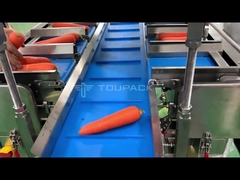 Semi Otomatis wortel Menimbang Dan Kemasan Mesin Sayuran Mesh Bag Packing Machine