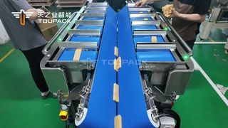 V-Belt Multihead Weigher untuk Gula Batu（Gula Merah） | Sistem Penolakan Terbalik | 464g ±2g
