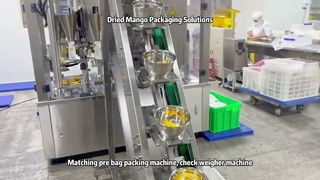 Pengemasan Mangga Kering Menjadi Mudah dengan Multihead Weigher Semi Otomatis